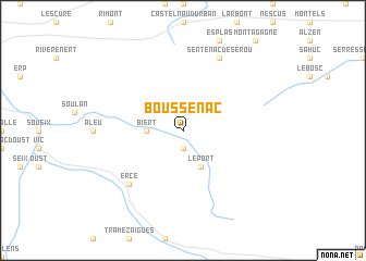 map of Boussenac