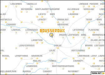 map of Bousseroux