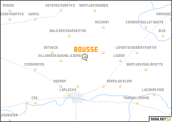 map of Bousse