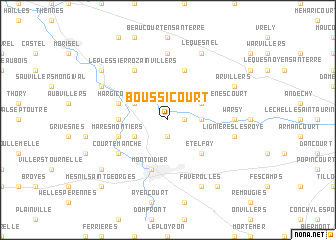 map of Boussicourt
