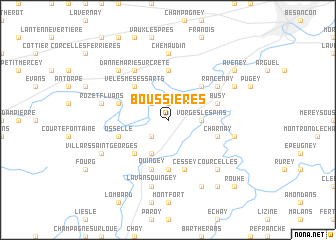 map of Boussières