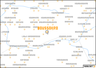 map of Boussokro