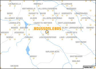 map of Bousson-le Bas