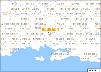 map of Bousson