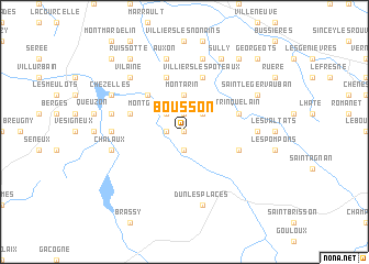 map of Bousson