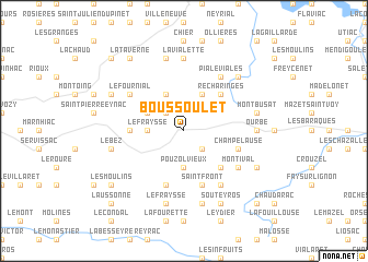 map of Boussoulet