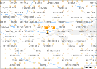 map of Boussu