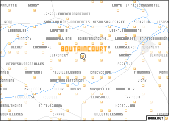 map of Boutaincourt