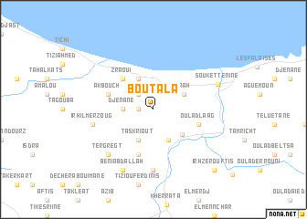 map of Bou Tala