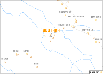 map of Boutama