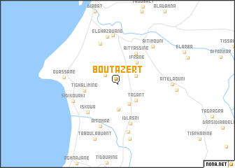 map of Bou Tazert