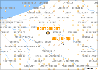 map of Bout dʼAmont