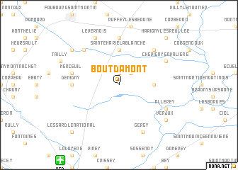 map of Bout dʼAmont