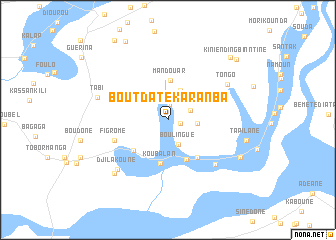 map of Boutdate Karanba