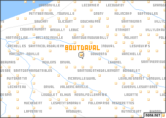 map of Bout dʼAval