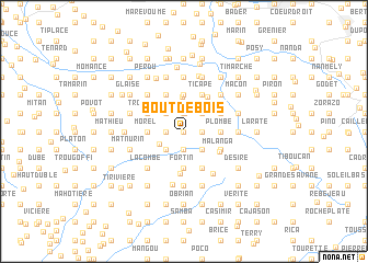 map of Bout de Bois