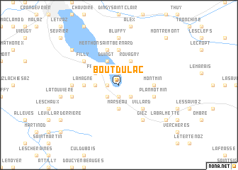 map of Bout du Lac