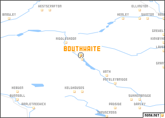 map of Bouthwaite