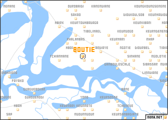 map of Boutié