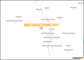 map of Bou Tigguit nʼOualrkit