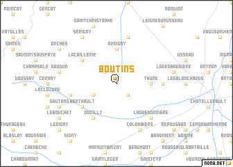 map of Boutins