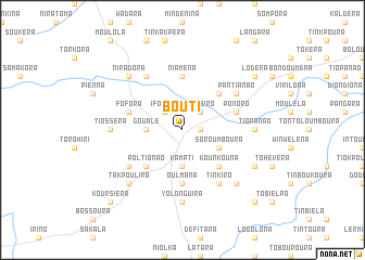 map of Bouti