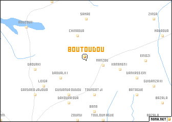 map of Boutoudou