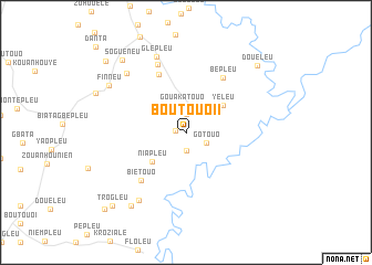 map of Boutouo II