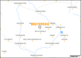 map of Boutrassié