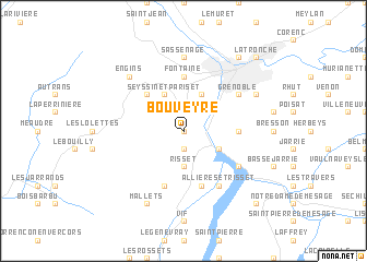 map of Bouveyre