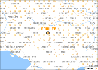 map of Bouvier