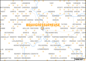 map of Bouvignes-sur-Meuse