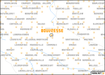 map of Bouvresse