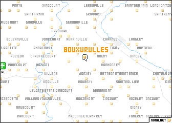 map of Bouxurulles