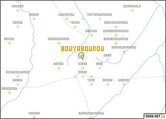 map of Bouyabourou