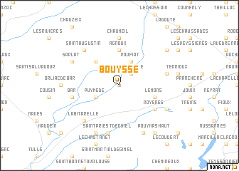 map of Bouysse