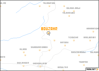 map of Bou Zahr
