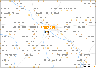 map of Bouzais