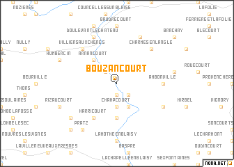 map of Bouzancourt