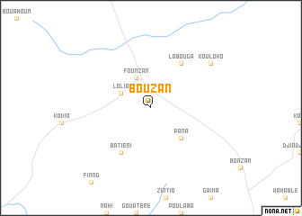 map of Bouzan