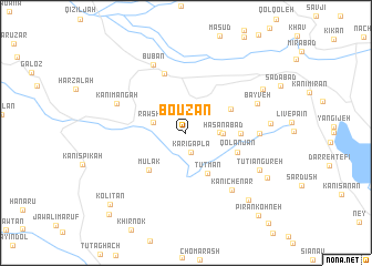 map of Bouzan