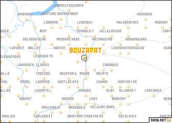 map of Bouzarat