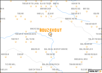 map of Bou Zekout