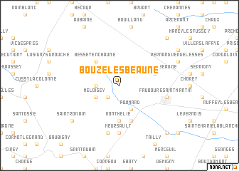 map of Bouze-lès-Beaune