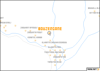 map of Bou Zergane