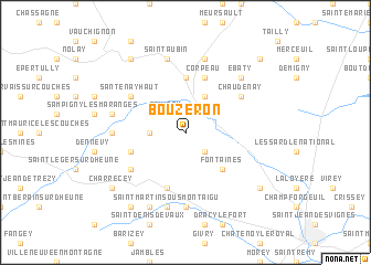 map of Bouzeron