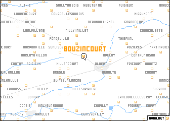 map of Bouzincourt