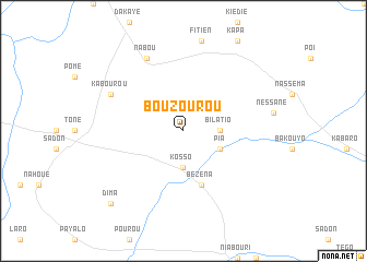 map of Bouzourou