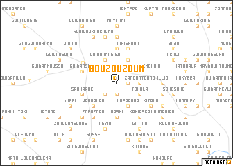 map of Bouzouzoum