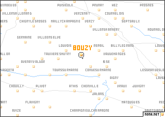 map of Bouzy